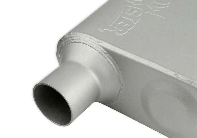 Flowmonster 2-Chamber Muffler 42443-FM 2.25 Offset Inlet_2.25 Offset Outlet